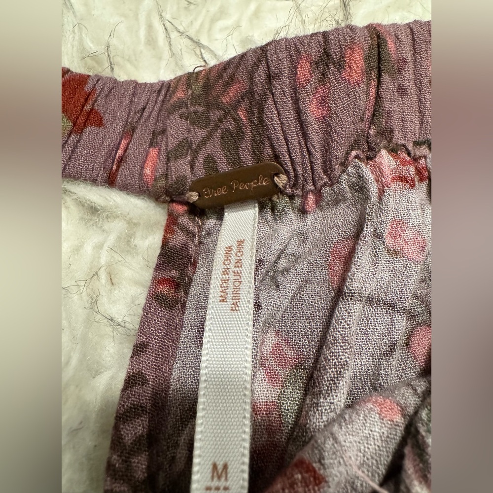 Free People Pink and Purple Floral Boho Romper - Picture 5 of 6